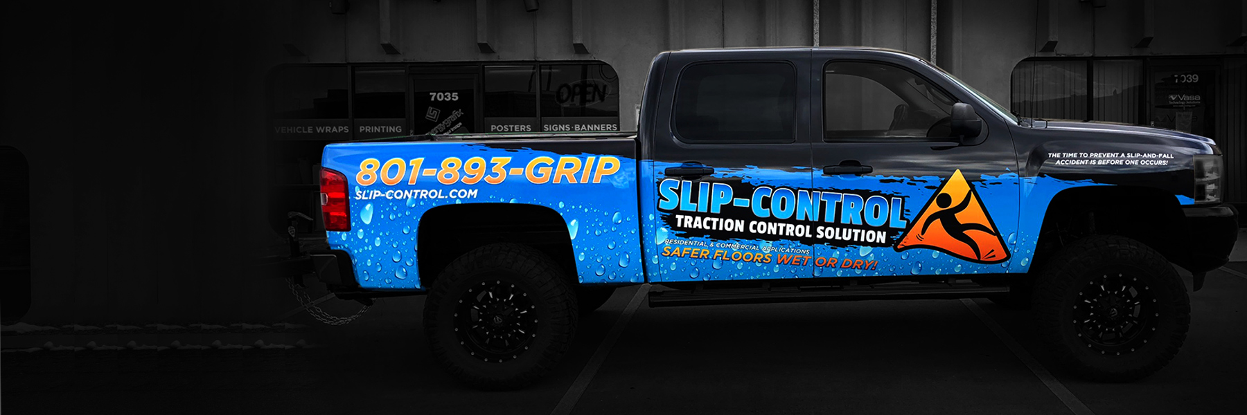 Utah Vehicle Wraps - Slip Control Truck